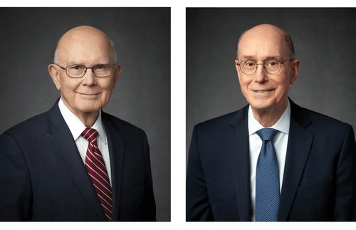 President Dallin H. Oaks og president Henry B. Eyring