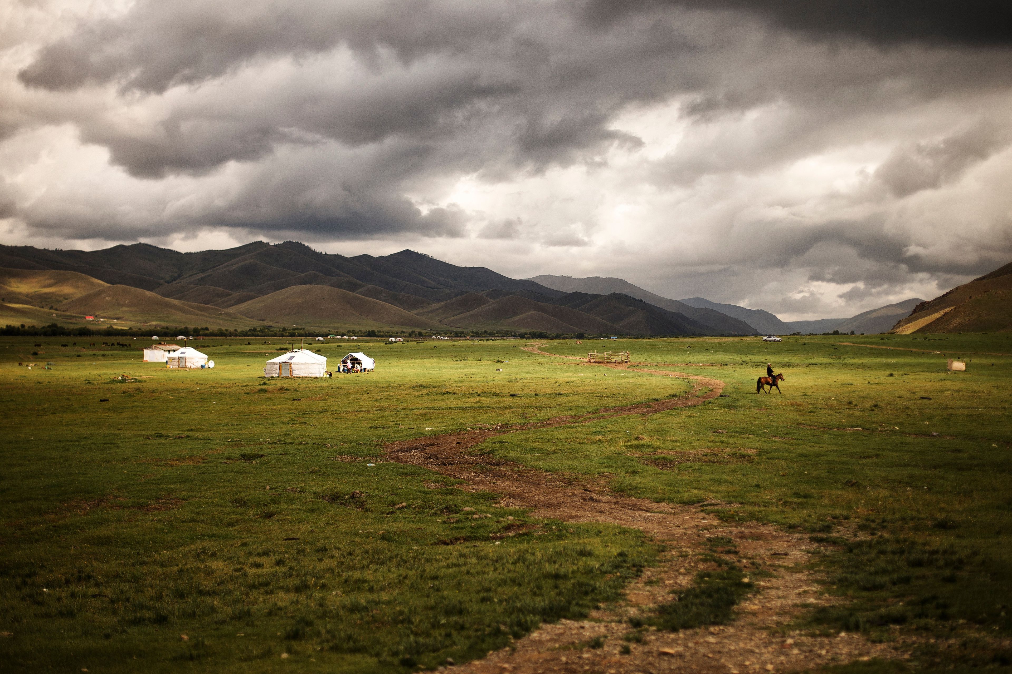 A landscape in Mongolia.