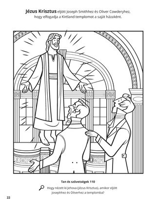 The Lord Accepted the Kirtland Temple coloring page