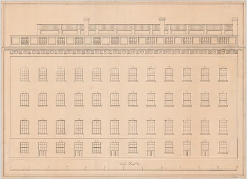 Architectural drawing of the Nauvoo House.