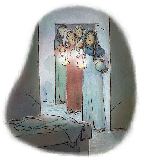 femmes au tombeau de Jésus