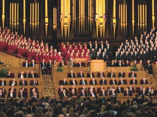 Church leaders at general conference