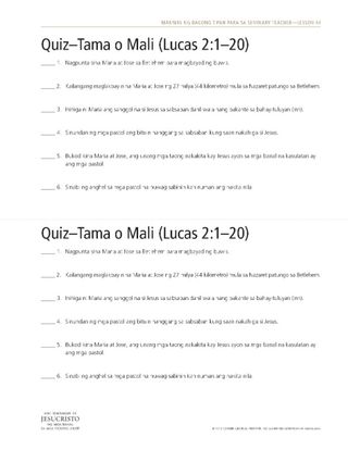 handout, quiz–tama o mali