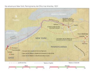 mape ni yasayasa vaka Niu Ioka, Penisilivenia, kei Oaio e Amerika, 1831