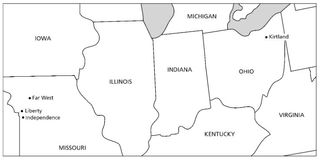 hartă, din Ohio până în Missouri