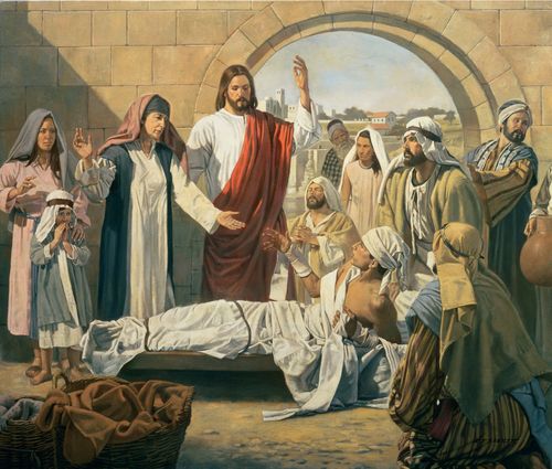 Cristo Levanta o Filho da Viúva de Naim, de Robert T. Barrett