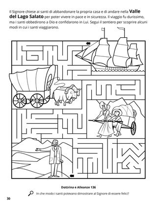 Journey to the Salt Lake Valley coloring page