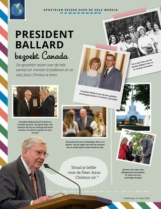 photos of President Ballard in Canada