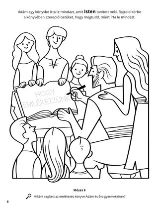 Adam’s Book of Remembrance coloring page