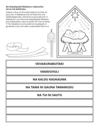 tabana ni itaviqaravi: sa vakavulici au na Veiyalayalati Makawa me baleti Jisu.