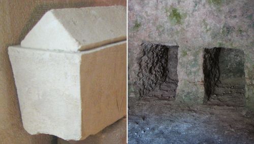 stone box and stone tomb