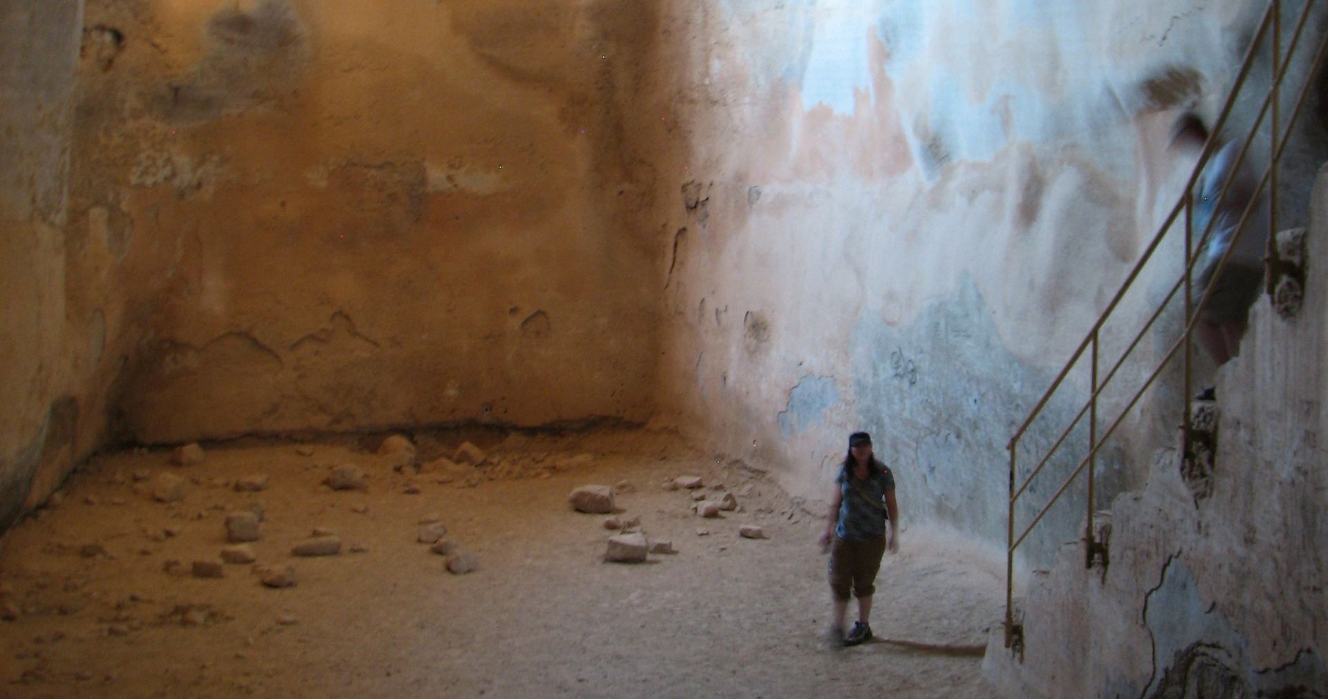 Photo of a cistern in Masada.