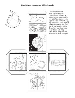 tevékenységi oldal: Jézus Krisztus teremtette a földet