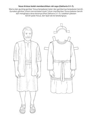 halaman aktiviti: Yesus Kristus dapat membersihkan roh saya