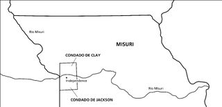 mapa, Misuri