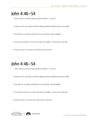 handout, John 4