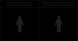 fakatātā ʻoku fakaʻaliʻali ai ha taha ʻi lalo ʻi he ʻuluʻi fakamatalá ko kinautolu ʻoku tui mo muimui ki he kau palōfitá pea mo ha taha kehe ʻi lalo ʻi he ʻuluʻi fakamatala ko kinautolu ʻoku ʻikai tuí pea aʻu ki hono fakaangaʻi ʻa e kau palōfitá