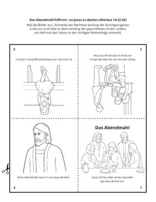 Seite mit der Aktivität: Das Abendmahl