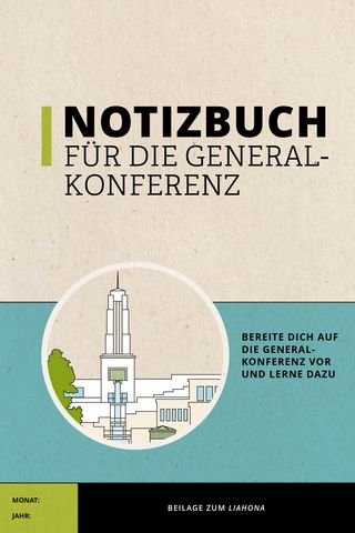 Notizbuch für die Generalkonferenz