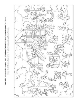 Seite mit der Aktivität: Der Vater im Himmel möchte, dass ich anderen ein gutes Beispiel gebe