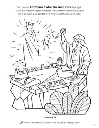 Abraham and Isaac coloring page