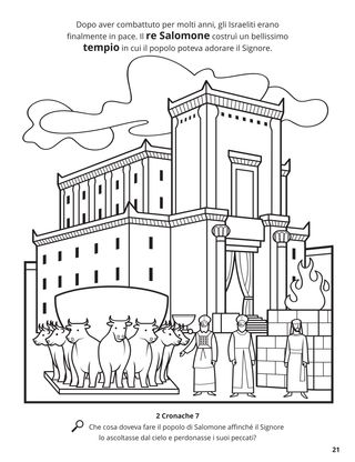 The Temple of Solomon coloring page