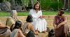 Resurrected Jesus teaching people