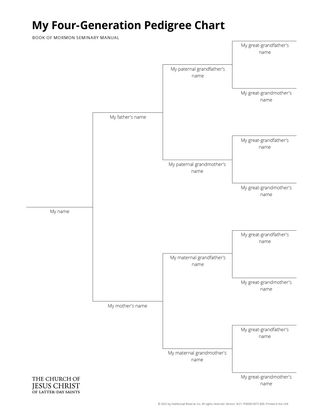 four-generation pedigree chart