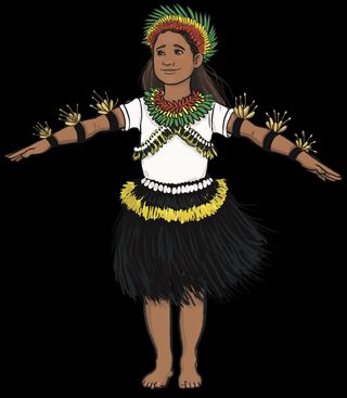 A dancer from Kiribati