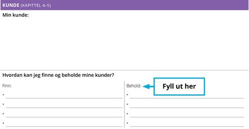 Eksempel: Hvordan kan jeg holde på kundene mine?