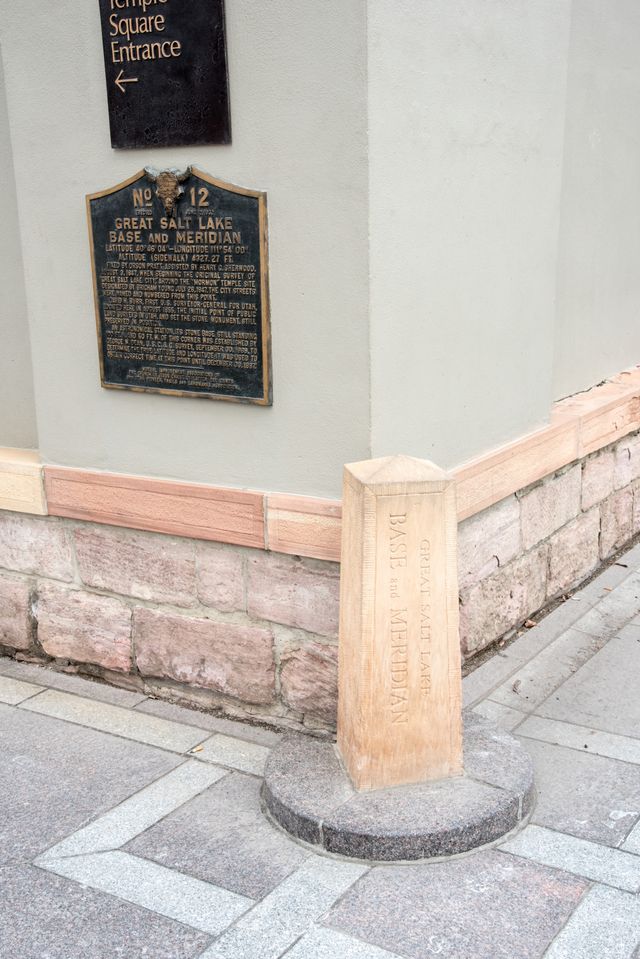 Base and Meridian Stone with plaque