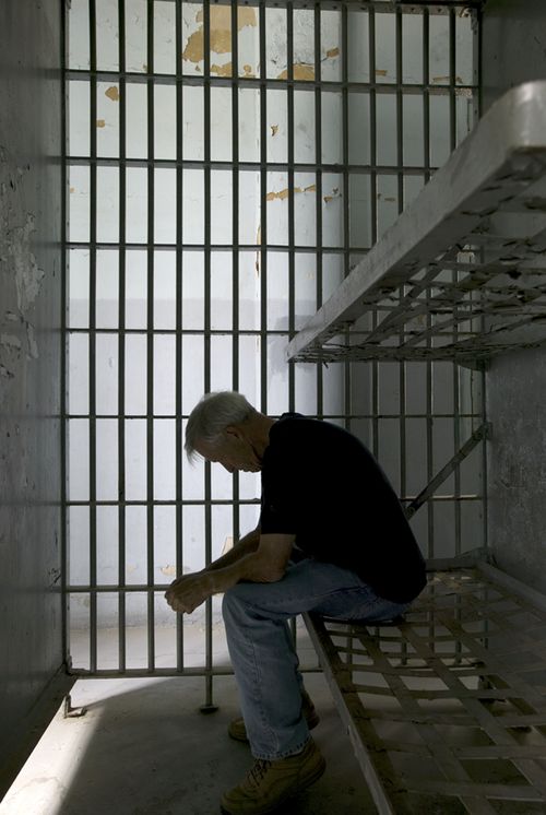 man in prison