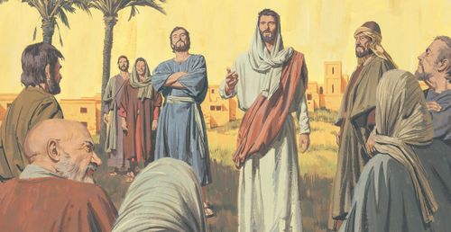 Jesus tells the people they should seek the bread of eternal life - ch.29-3