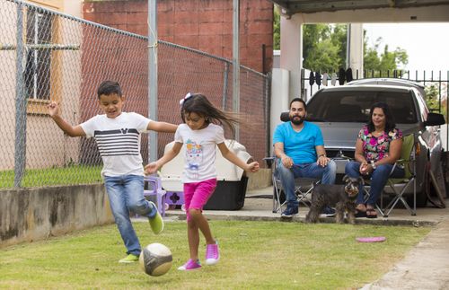 children playing soccer