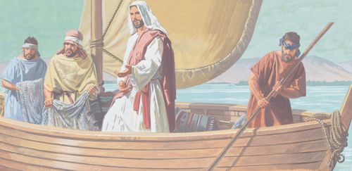 Jesus on boat