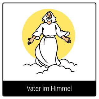 Symbol für Evangeliumsbegriff: Vater im Himmel