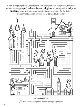 Religious Freedom coloring page