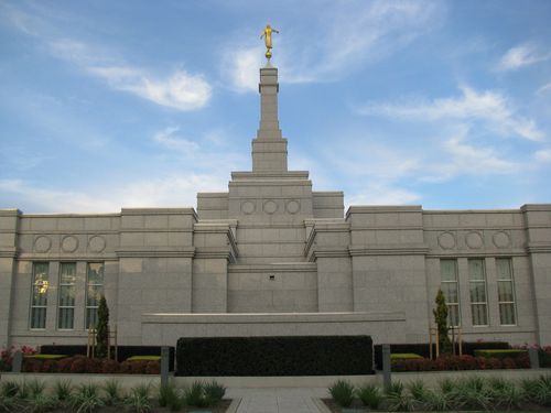 The exterior view of the back of the Adelaide Australia Temple.