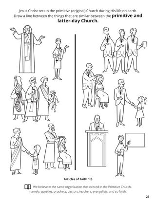 Sixth Article of Faith coloring page