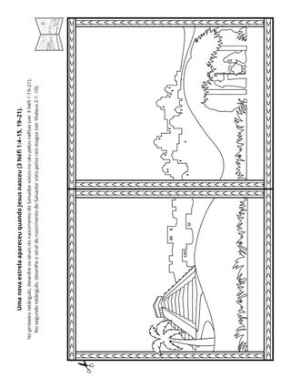 página de atividades: As pessoas viram sinais do nascimento de Cristo