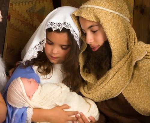 Children in a Nativity play