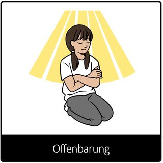 Symbol für Evangeliumsbegriff: Offenbarung