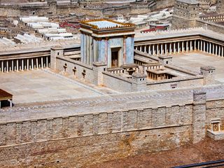 〔古代エルサレムの模型の画像〕