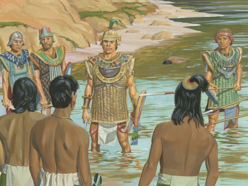 Nephites facing Lamanites