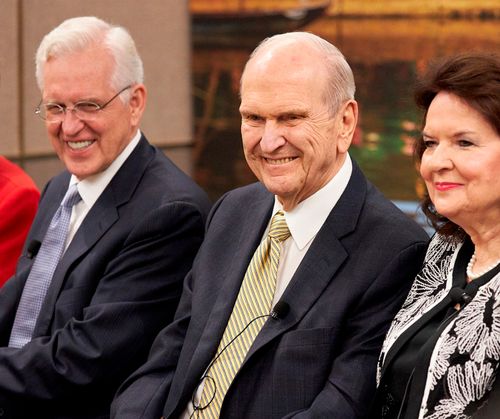 Elder Christofferson with President and Sister Nelson