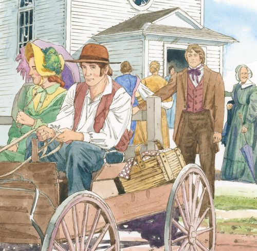 people on wagon