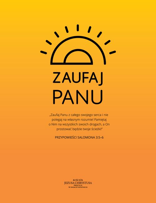 plakat „Zaufaj Panu”