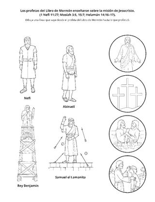 Hoja de actividades: Los profetas del Libro de Mormón enseñaron sobre la misión de Jesucristo