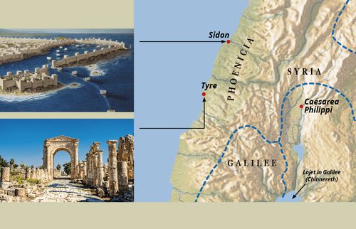 map im pija in Sidon im Tyre