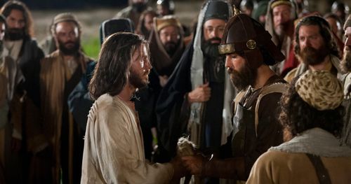 Soldados arrestando a Jesucristo